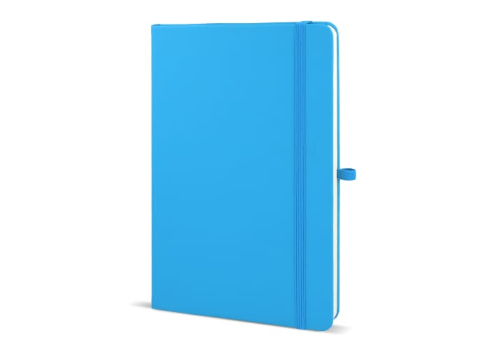 Carnet promotionnel A5 avec passant stylo Sora Bleu clair